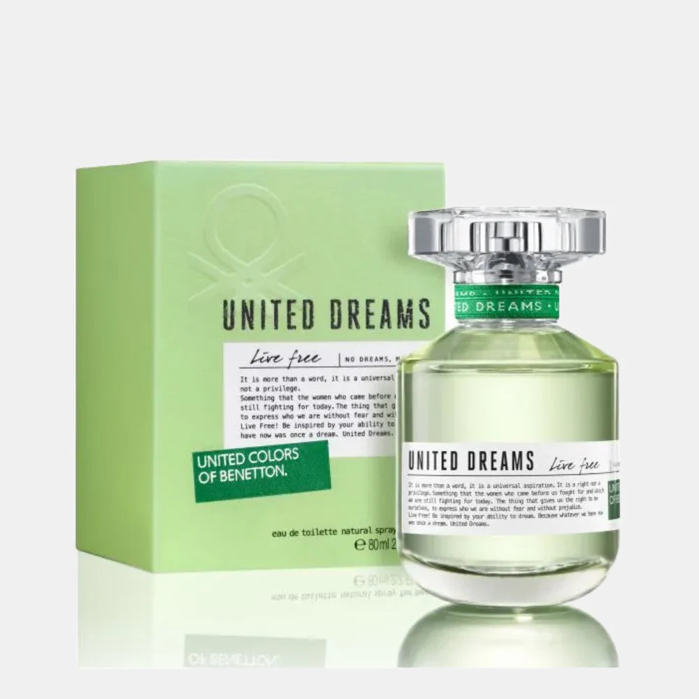 Perfume Benetton Dreams Live Free EDT 80 ml Mujer