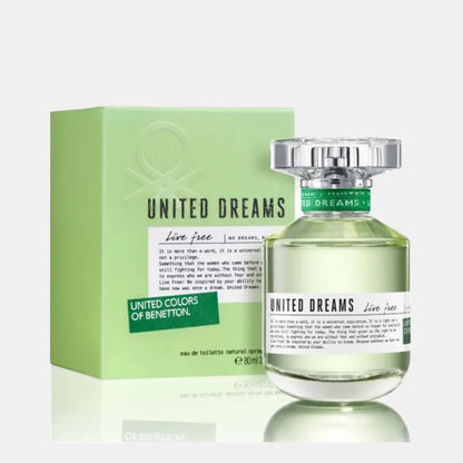 Perfume Benetton Dreams Live Free EDT 80 ml Mujer